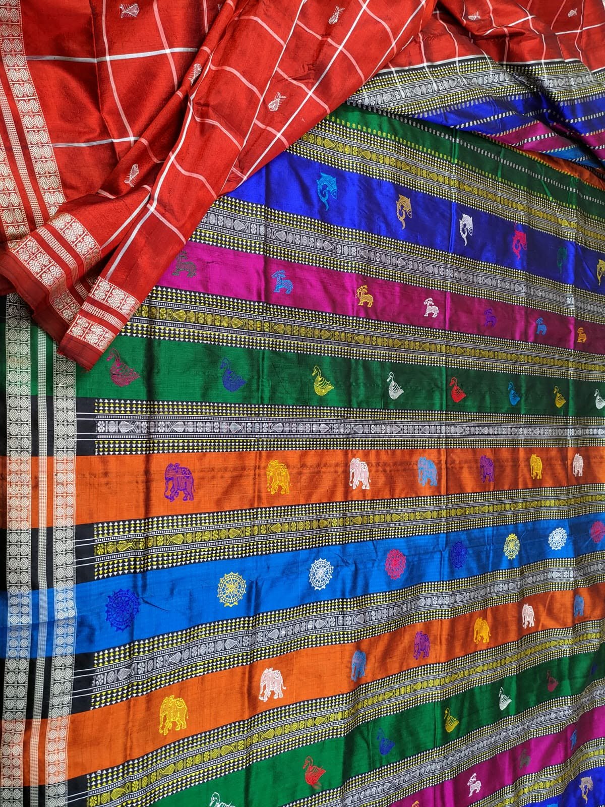 Authentic Double Palla Odisha Weave