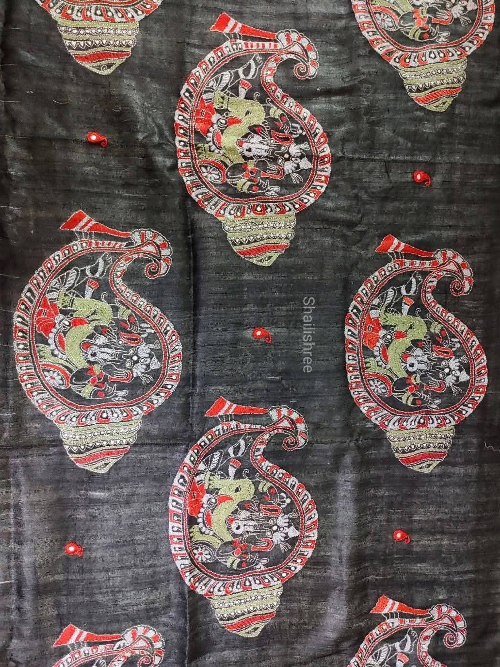 Authentic Kantha Stitch Ganpati Bappa