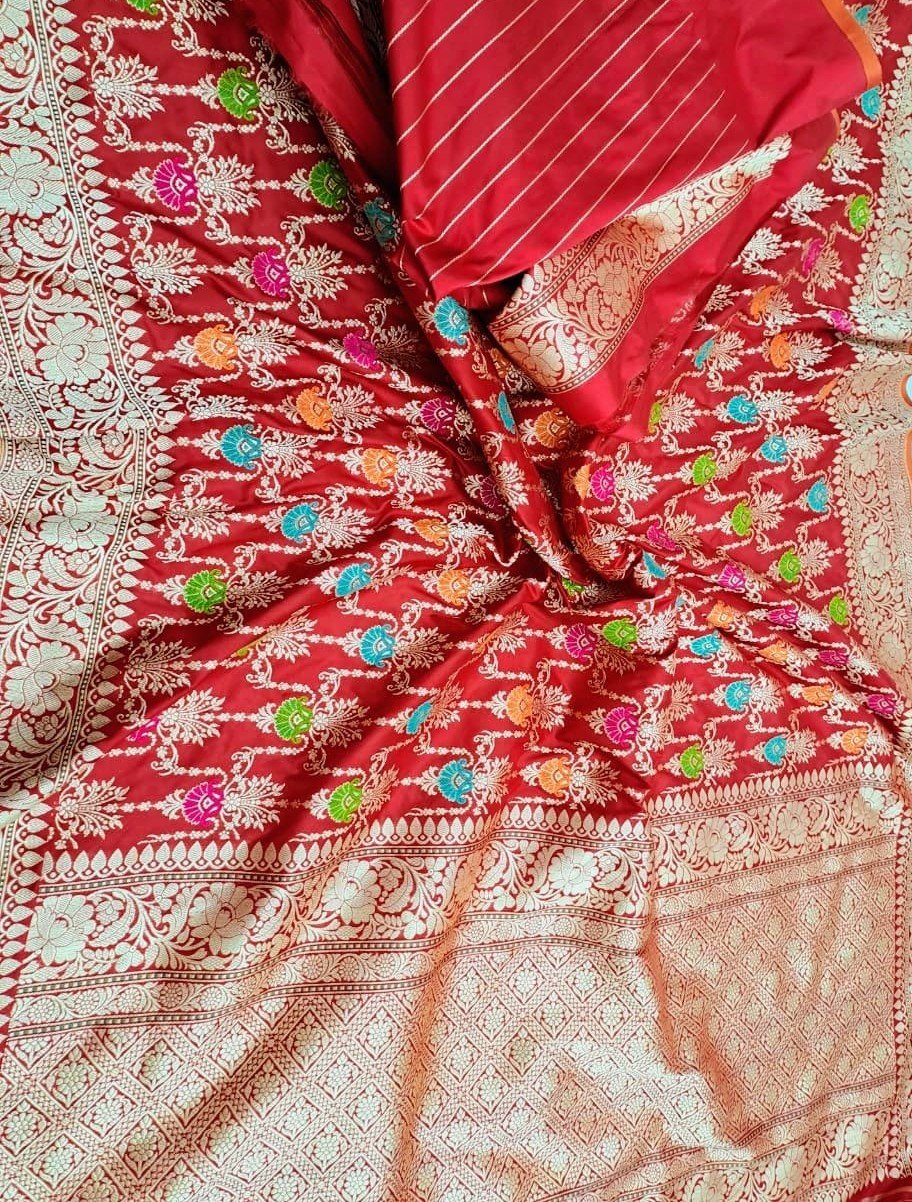 Authentic Kadwa Floral Jaal Banarasi