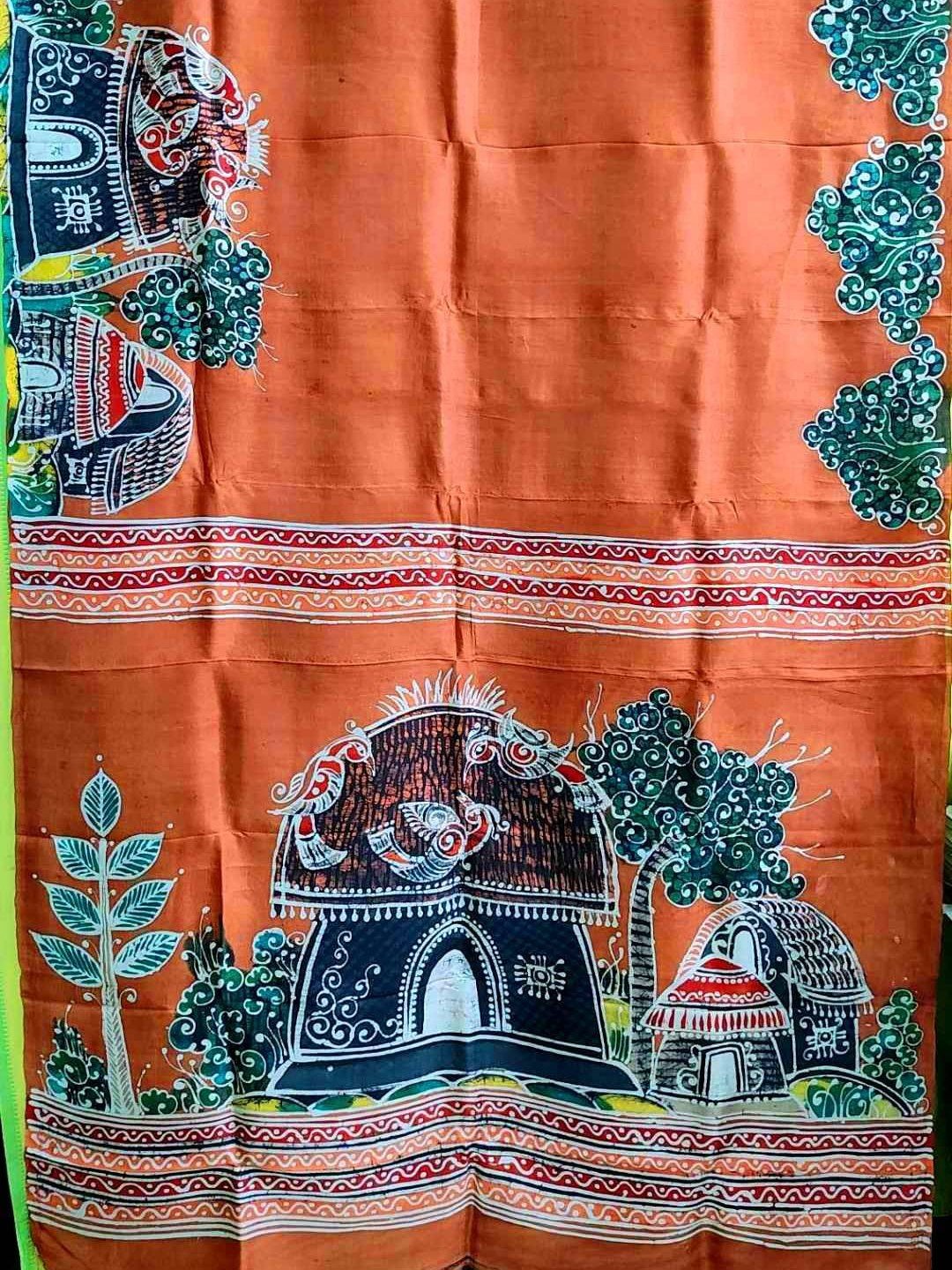 Authentic Palli-gram Hand Batik Saree