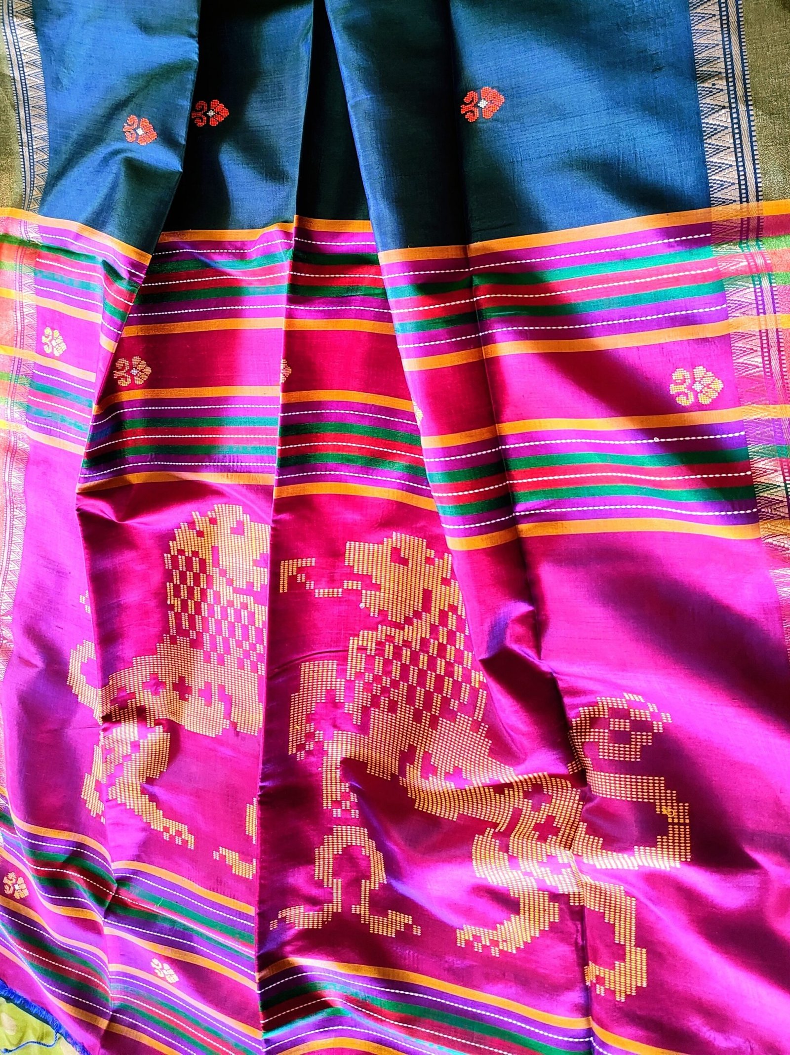 Authentic Kalakhetra Lion Saree